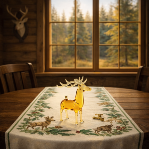 Vadász ajándék díszüveges bor - Szarvas (0.1L)