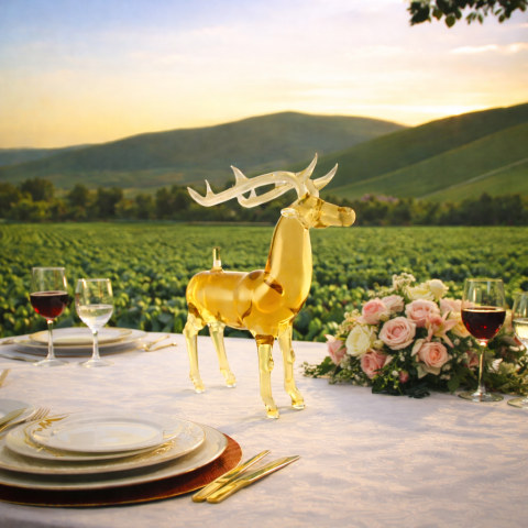 Vadász ajándék díszüveges bor - Nagy Szarvas (0.5L)