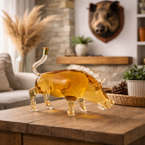 Vadász ajándék díszüveges bor - Nagy Vaddisznó (0.5L)