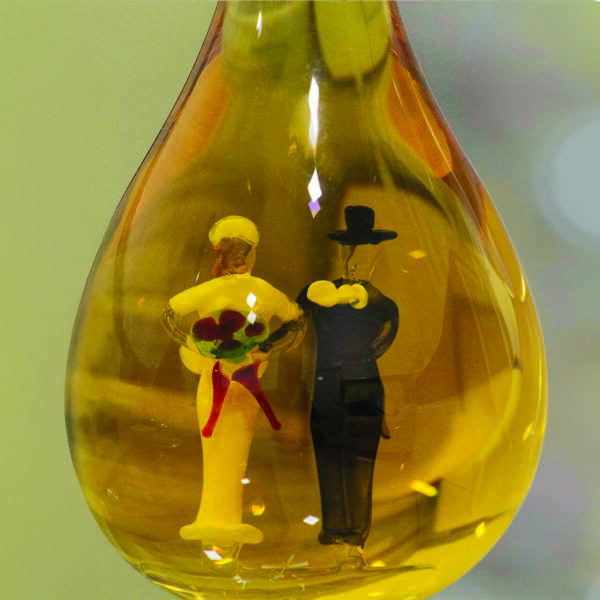 Esküvői díszüveges bor - Figurás (0.5L) - Image 2