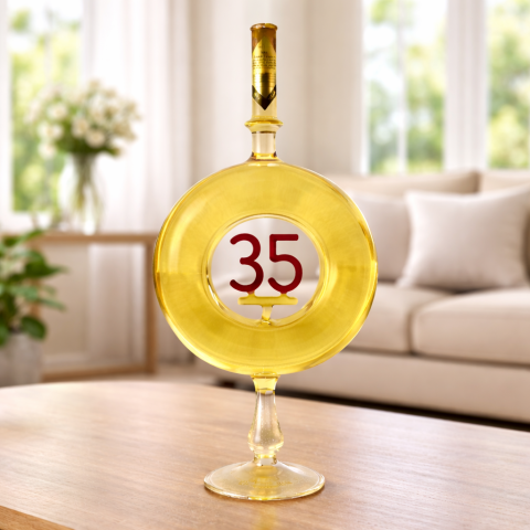 35. Évszámos Ajándék Díszüveges Bor - Körgyűrűs (0.5L)