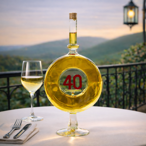 40. Évszámos Ajándék Díszüveges Bor - Körgyűrűs (0.5L)