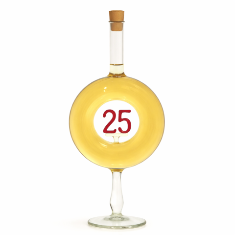 25. Évszámos Ajándék Díszüveges Bor - Körgyűrűs (0.5L)