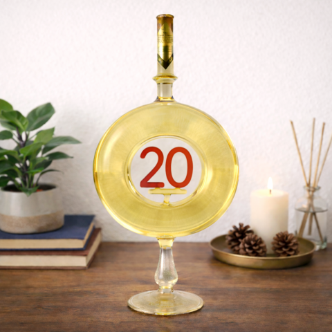 20. Évszámos Ajándék Díszüveges Bor - Körgyűrűs (0.5L)