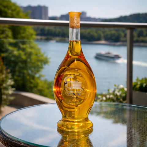 "Suzy" alakú palack kívül vitorlással (0,2L)