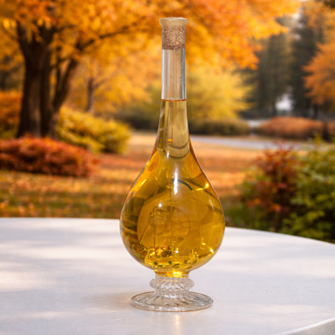 Belül vitorlás,hajós ajándék,díszüveges bor ( 0,2L )