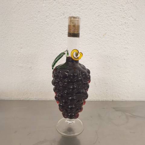 Szőlőfürt formájú díszüveges bor vörös borral- (0.1L)