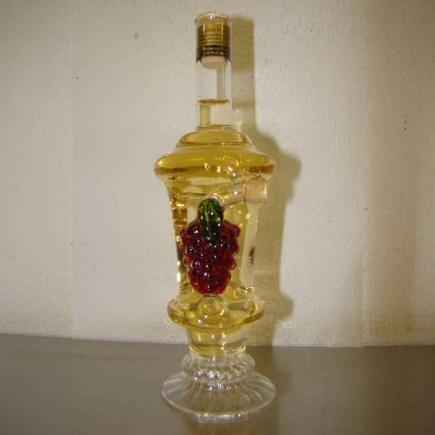 Whisky formájú palack benne fürt (0,1 L)