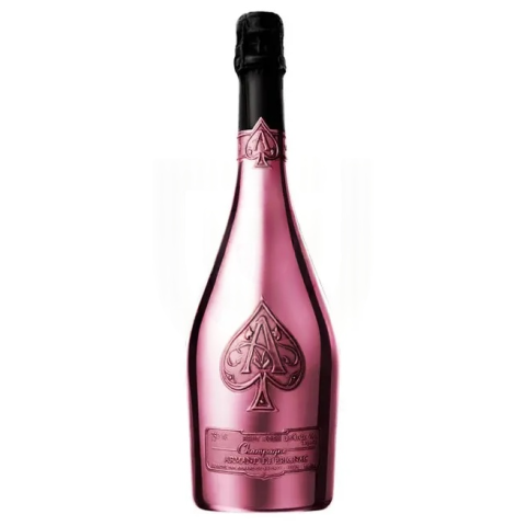 Armand de Brignac Brut Rosé – Rosé Champagne Pezsgő, Bársony Zsákos Kiadás | Franciaország (0,75L)