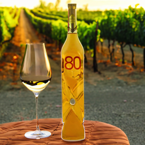 80. Évszámos Ajándék Díszüveges Bor - Csavart (0.75L)