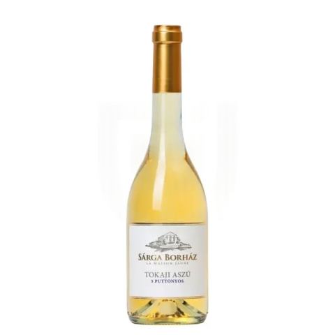 Sárga Borház Tokaji Aszú 5 Puttonyos 2018 – Édes Desszertbor | Tokaji Borvidék (0,5L)