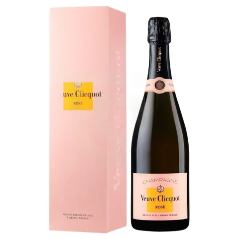 Veuve Clicquot Rosé – Brut Rosé Champagne Pezsgő, Díszdobozos Kiadás | Franciaország (0,75L)