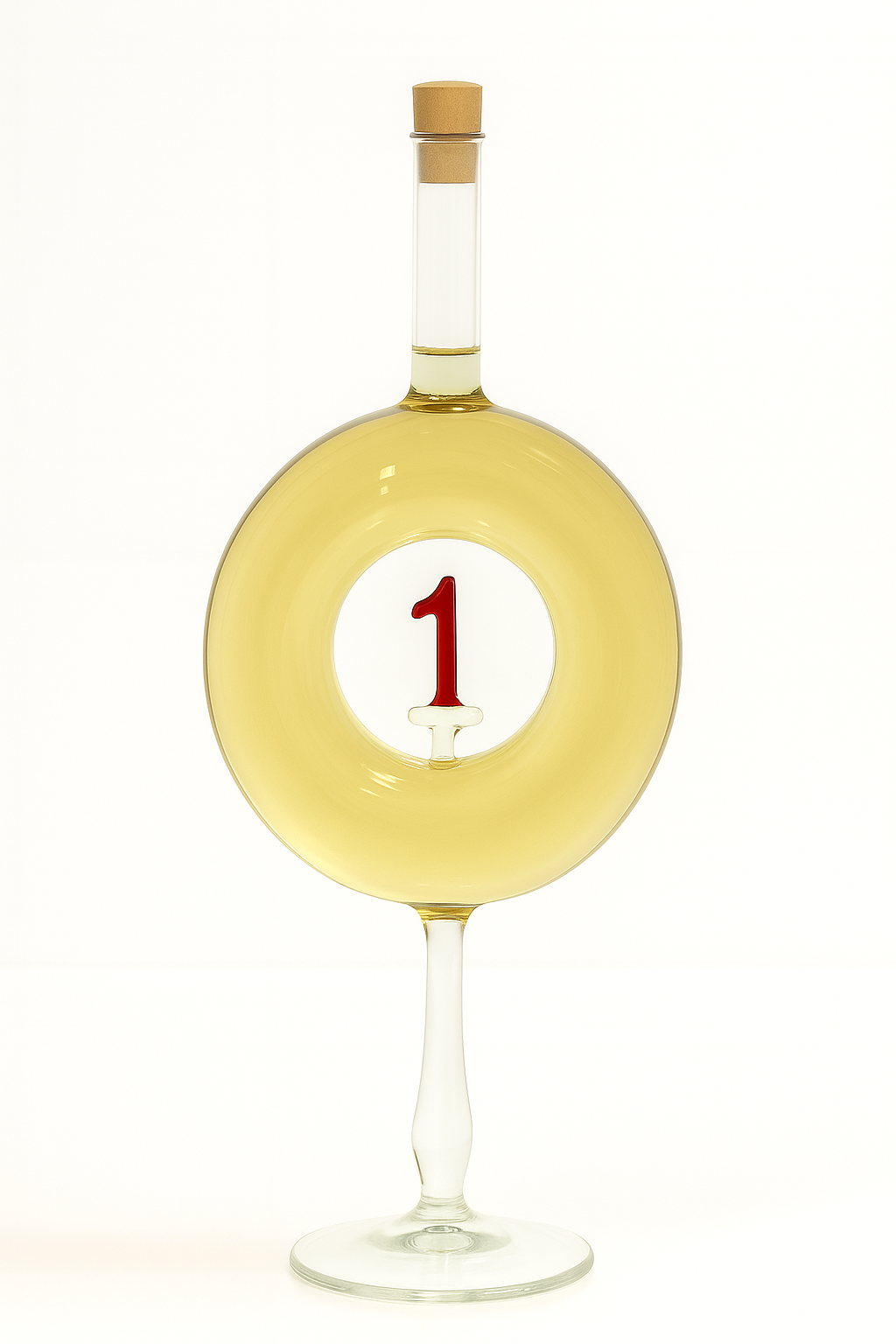 Évszámos díszüveges bor